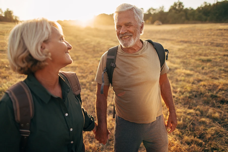 Chiropractic North Vernon IN Happy Hiking Couple